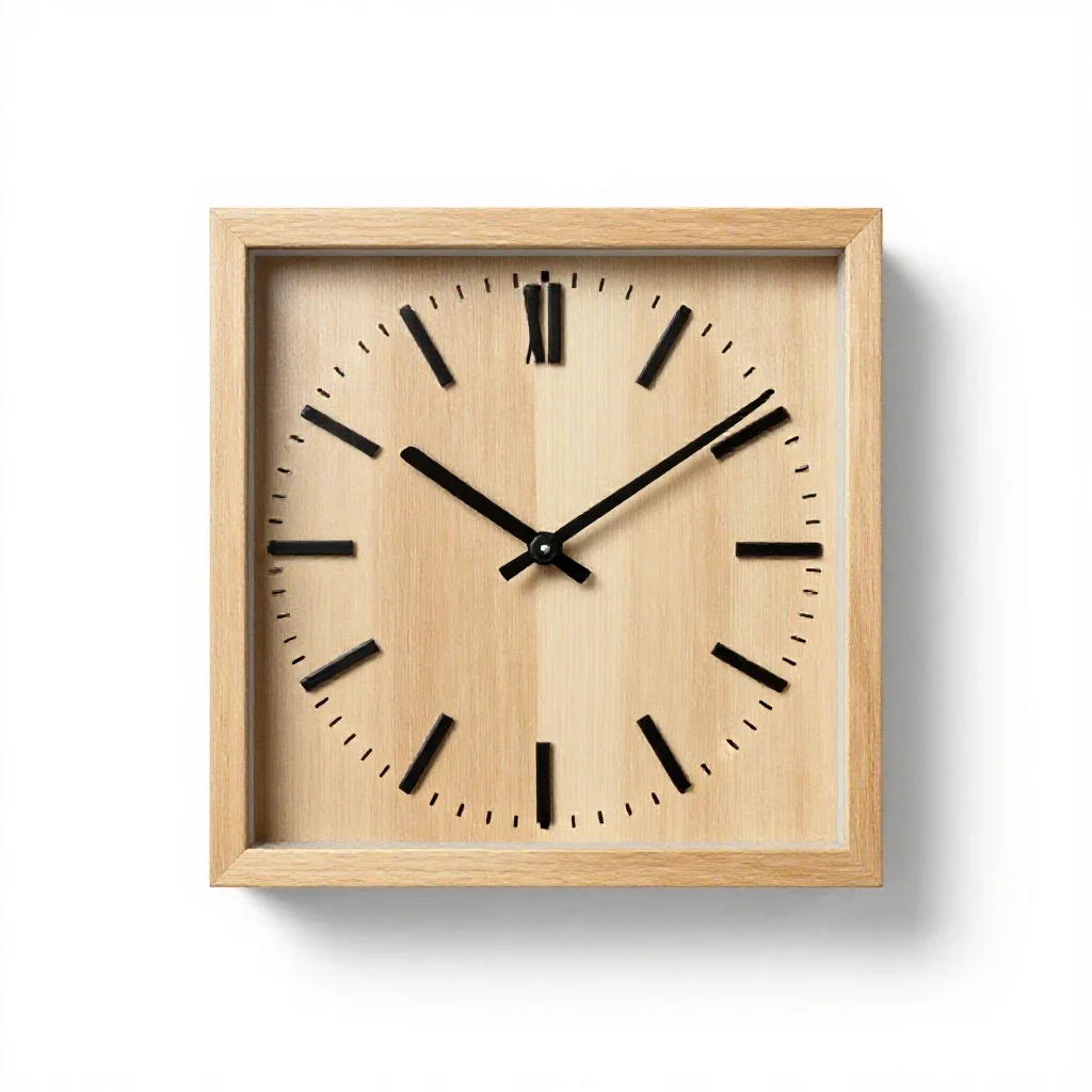 Longcase clock face isolated on a white background