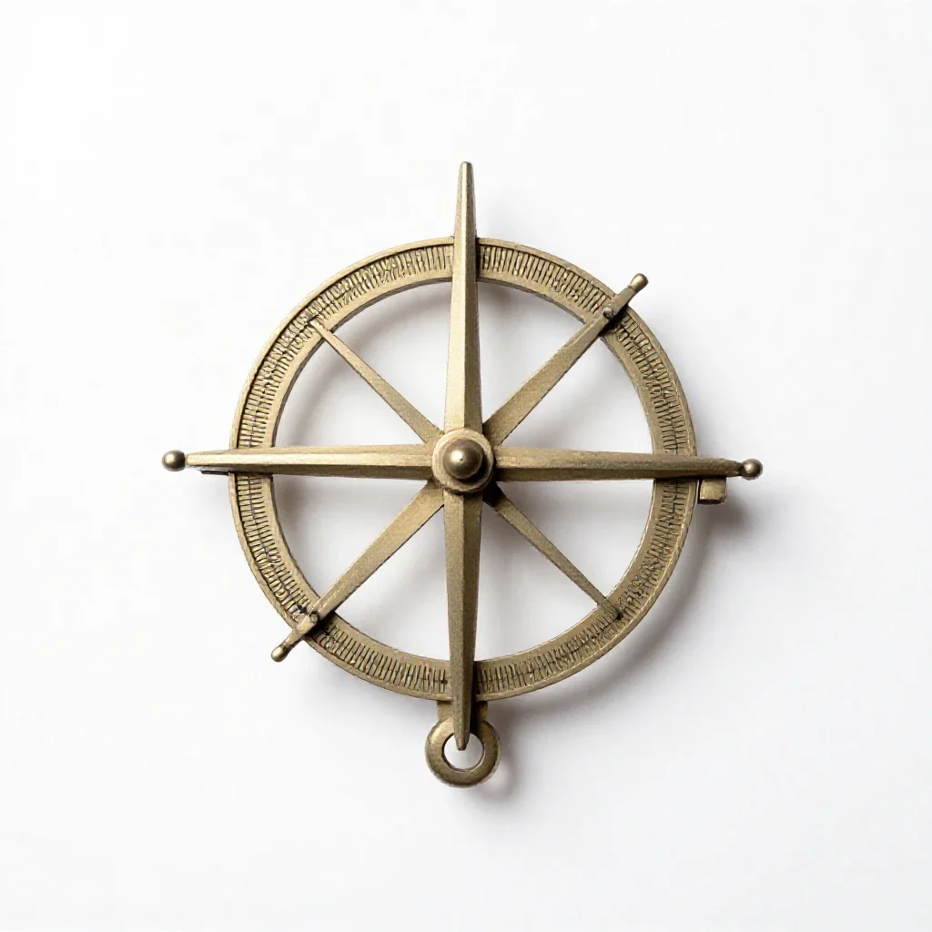 Astrolabe isolated on a white background