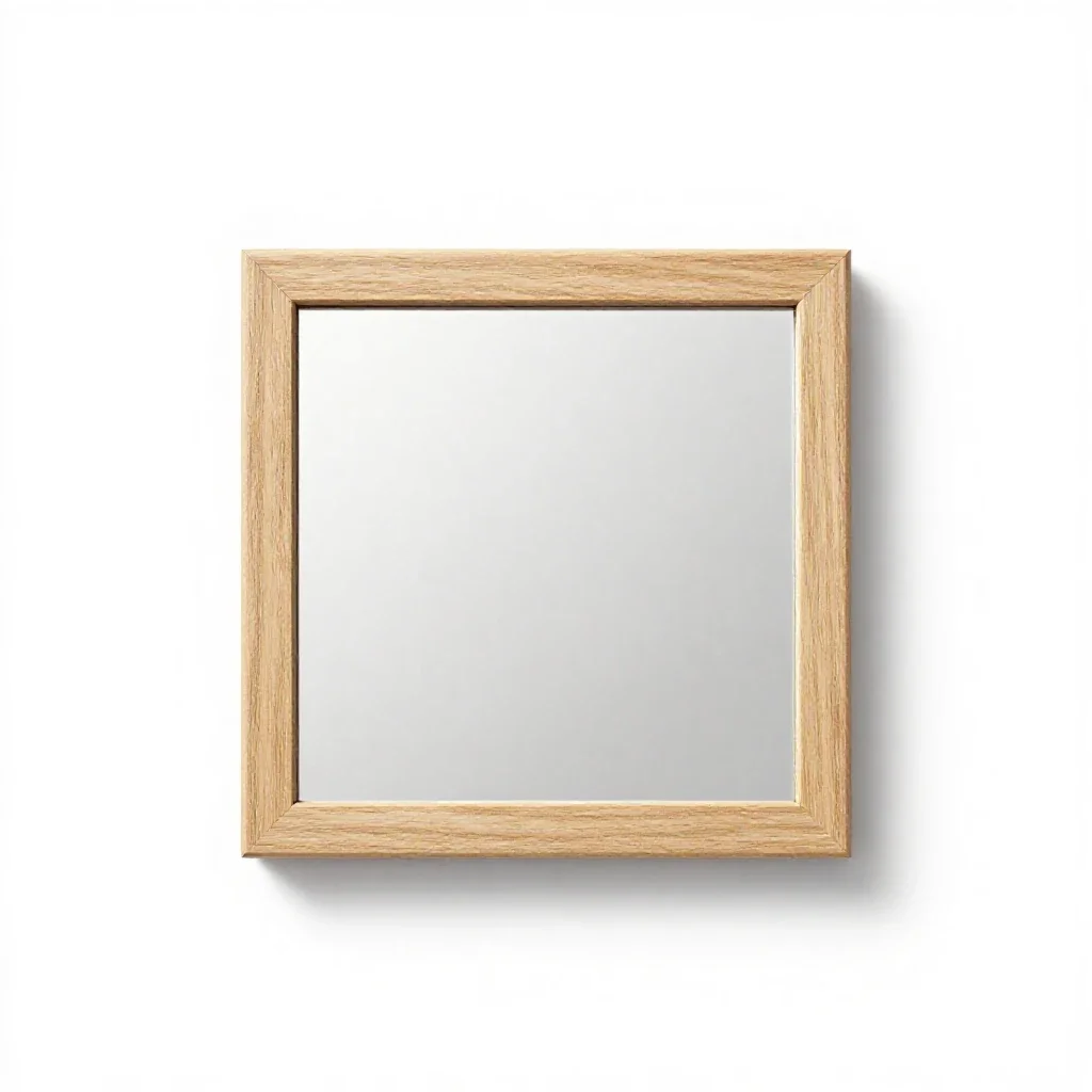 Compact mirror open isolated on a white background