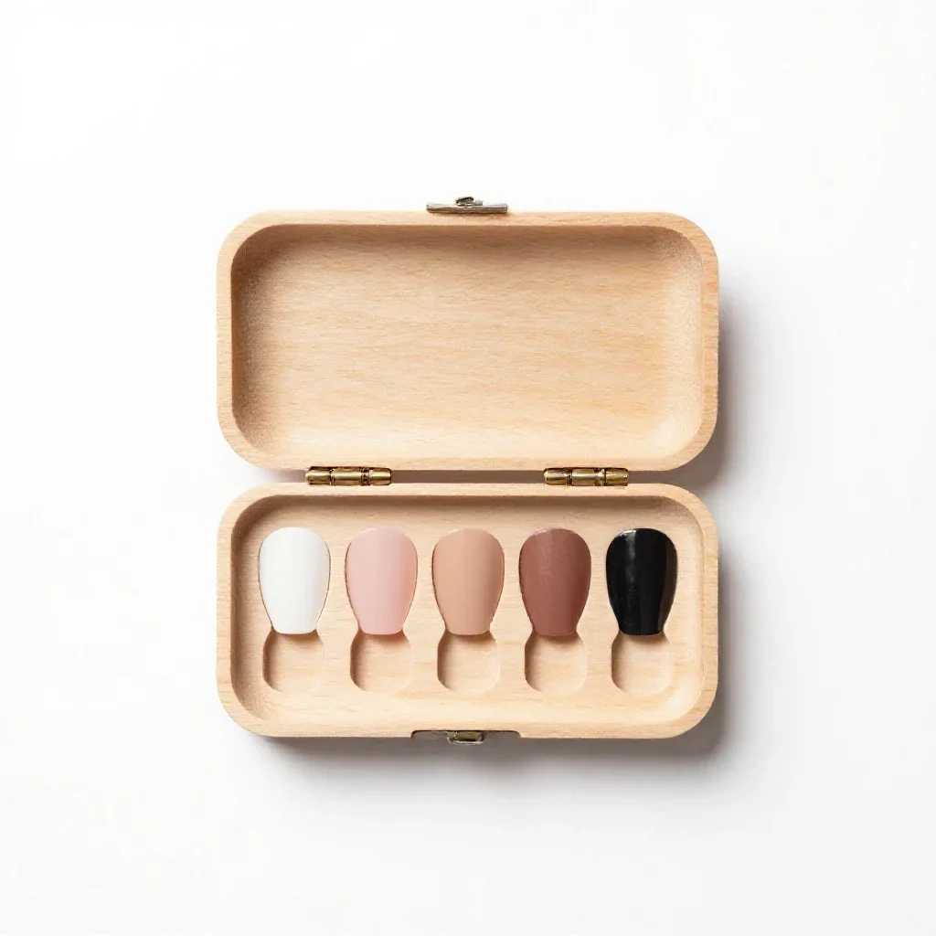 Manicure kit open isolated on a white background