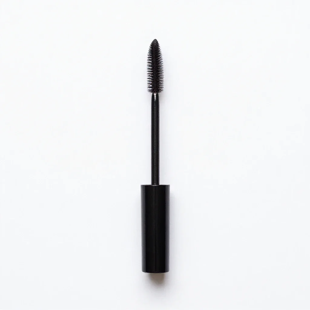 Mascara wand isolated on a white background