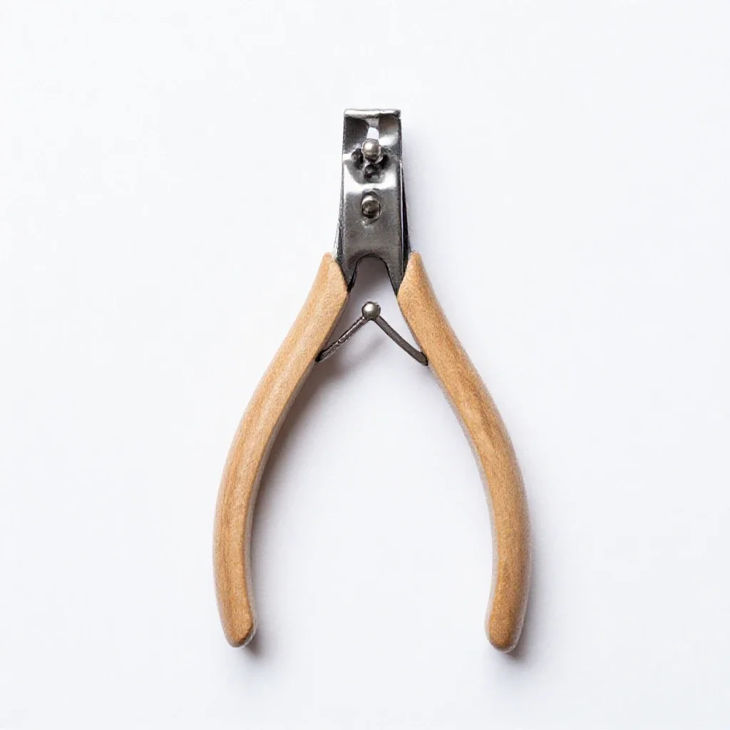 Nail clipper set isolated on a white background