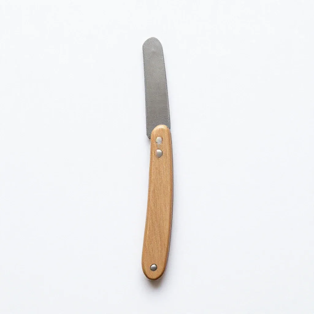 Straight razor open isolated on a white background