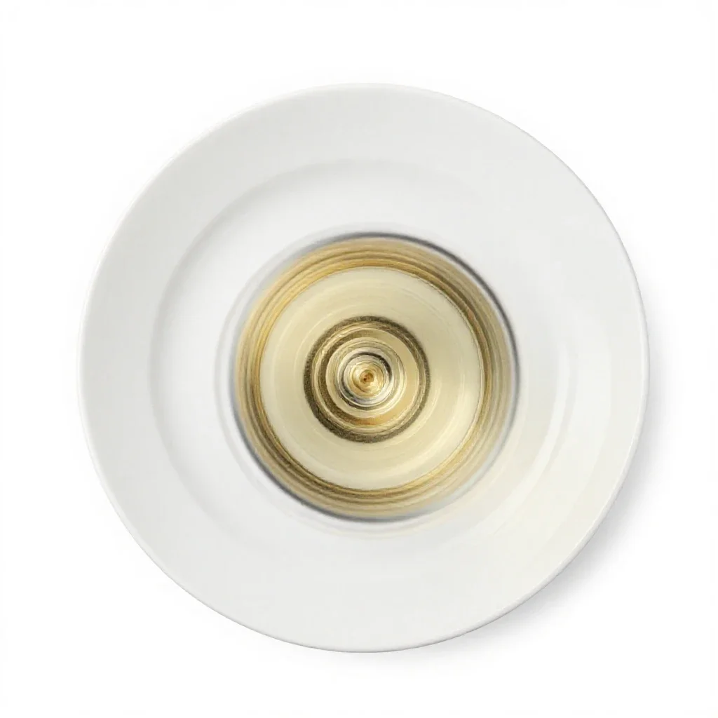 Flute of sparkling wine isolated on a white background