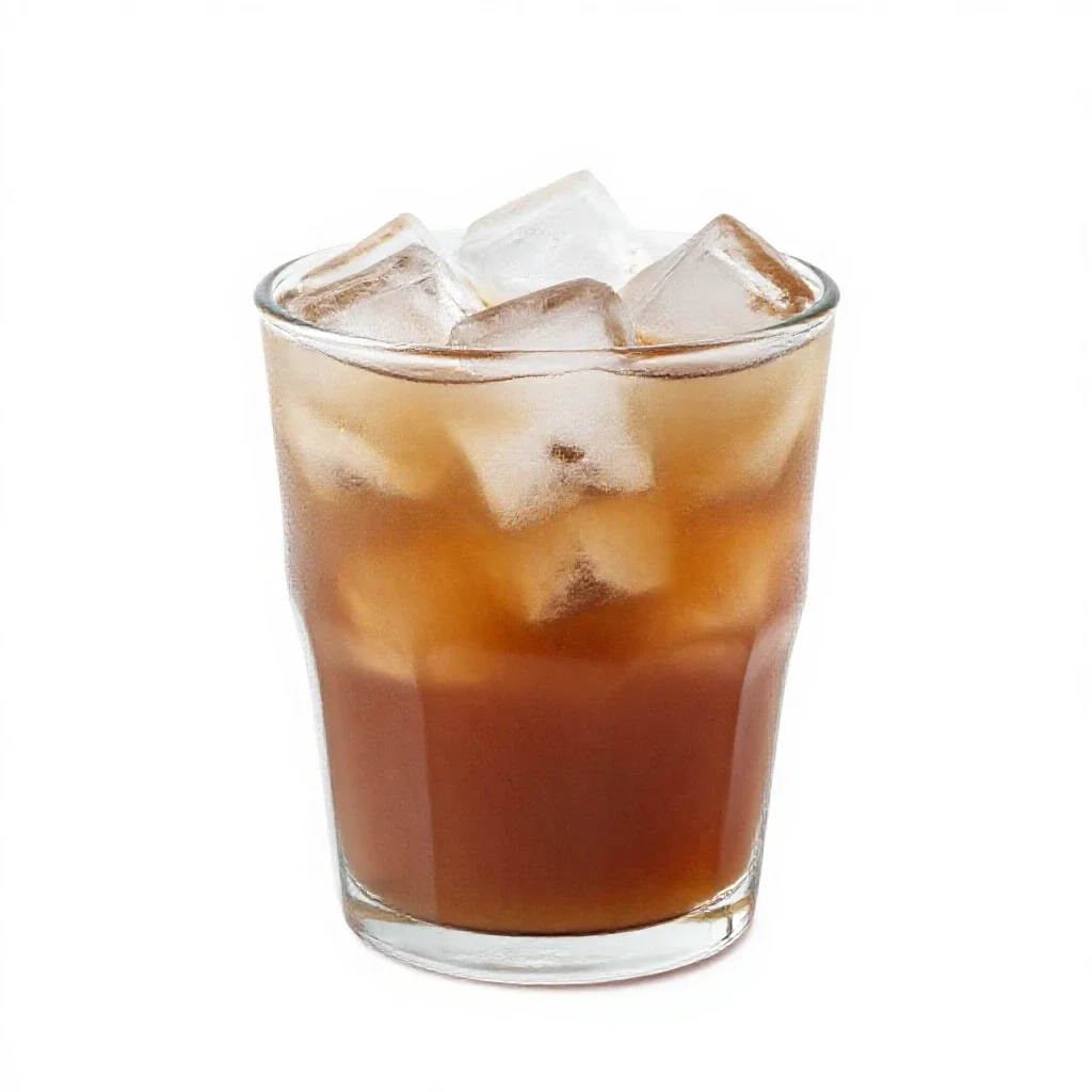 Horchata over ice isolated on a white background