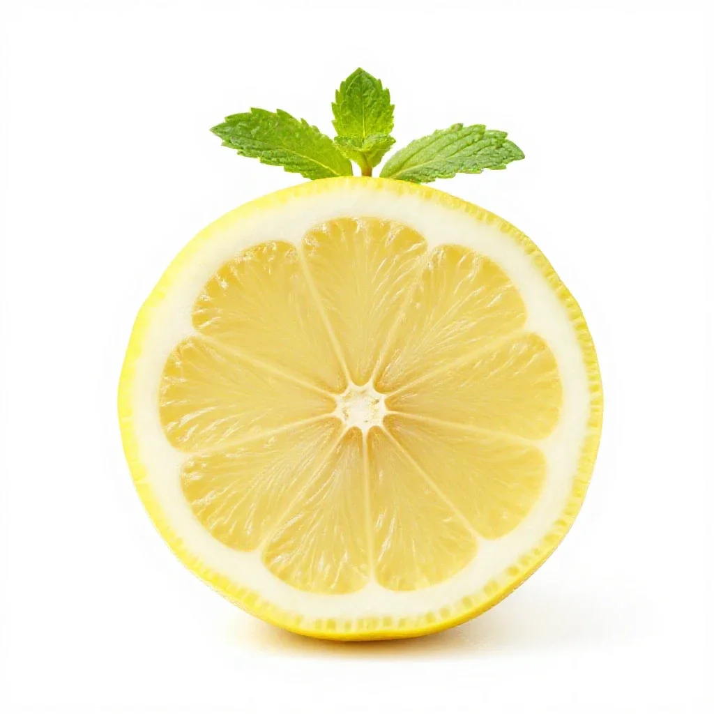 Lemonade with mint isolated on a white background