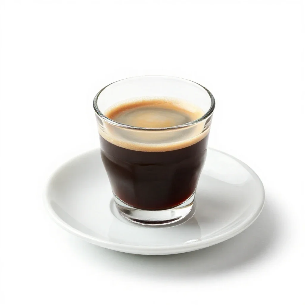 Espresso in a demitasse isolated on a white background