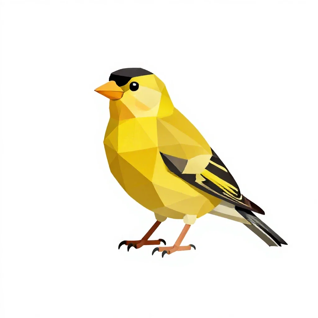Goldfinch isolated on a white background