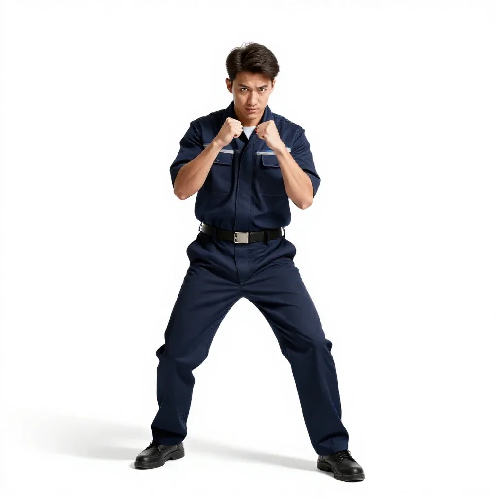 Train conductor with a punch isolated on a white background