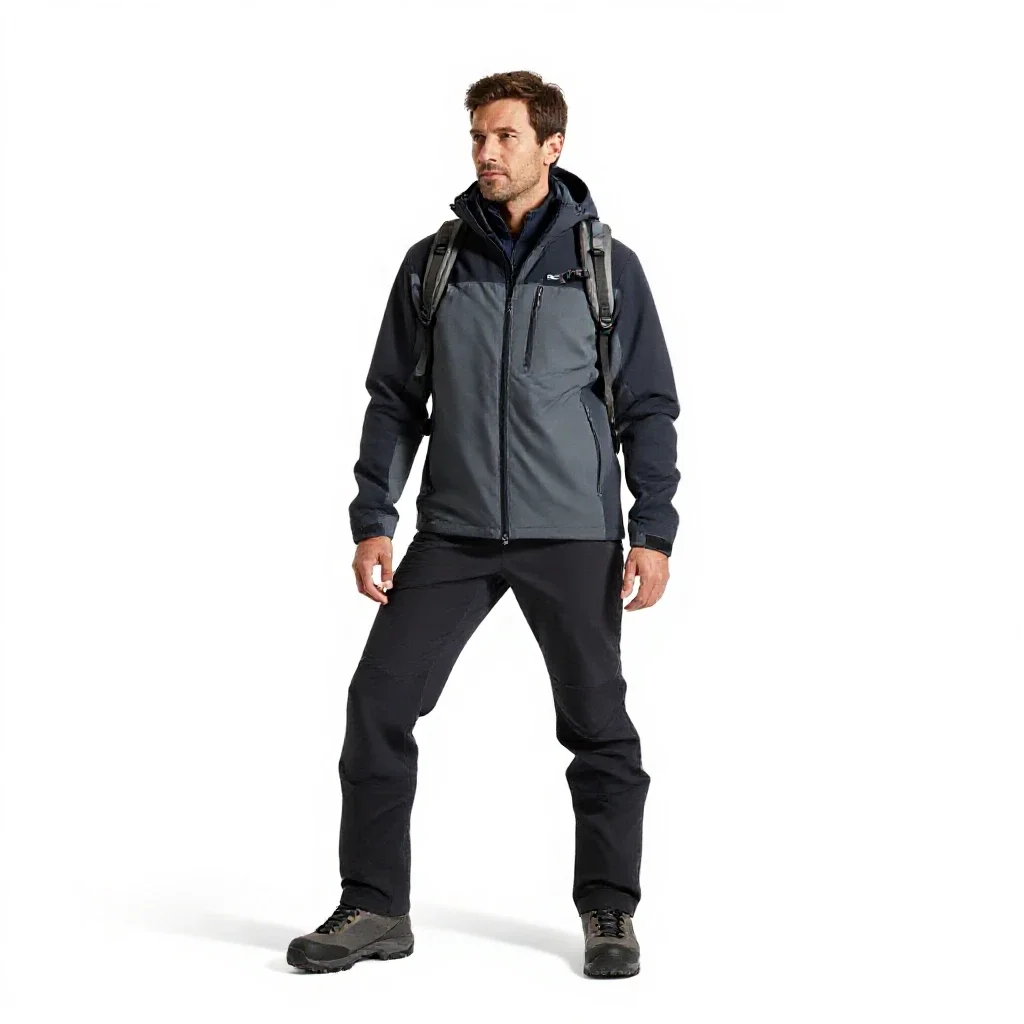 Alpine mountain guide isolated on a white background