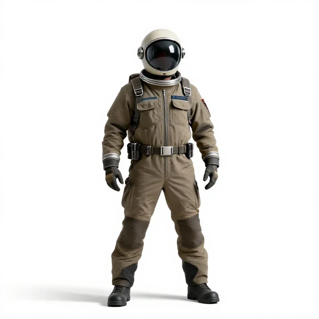 Gas giant balloon pilot isolated on a white background