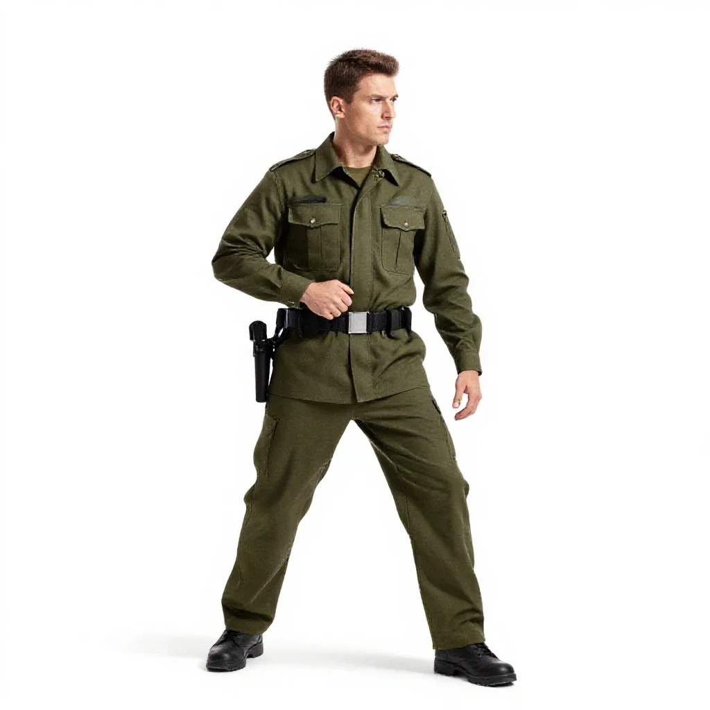 Station quartermaster isolated on a white background