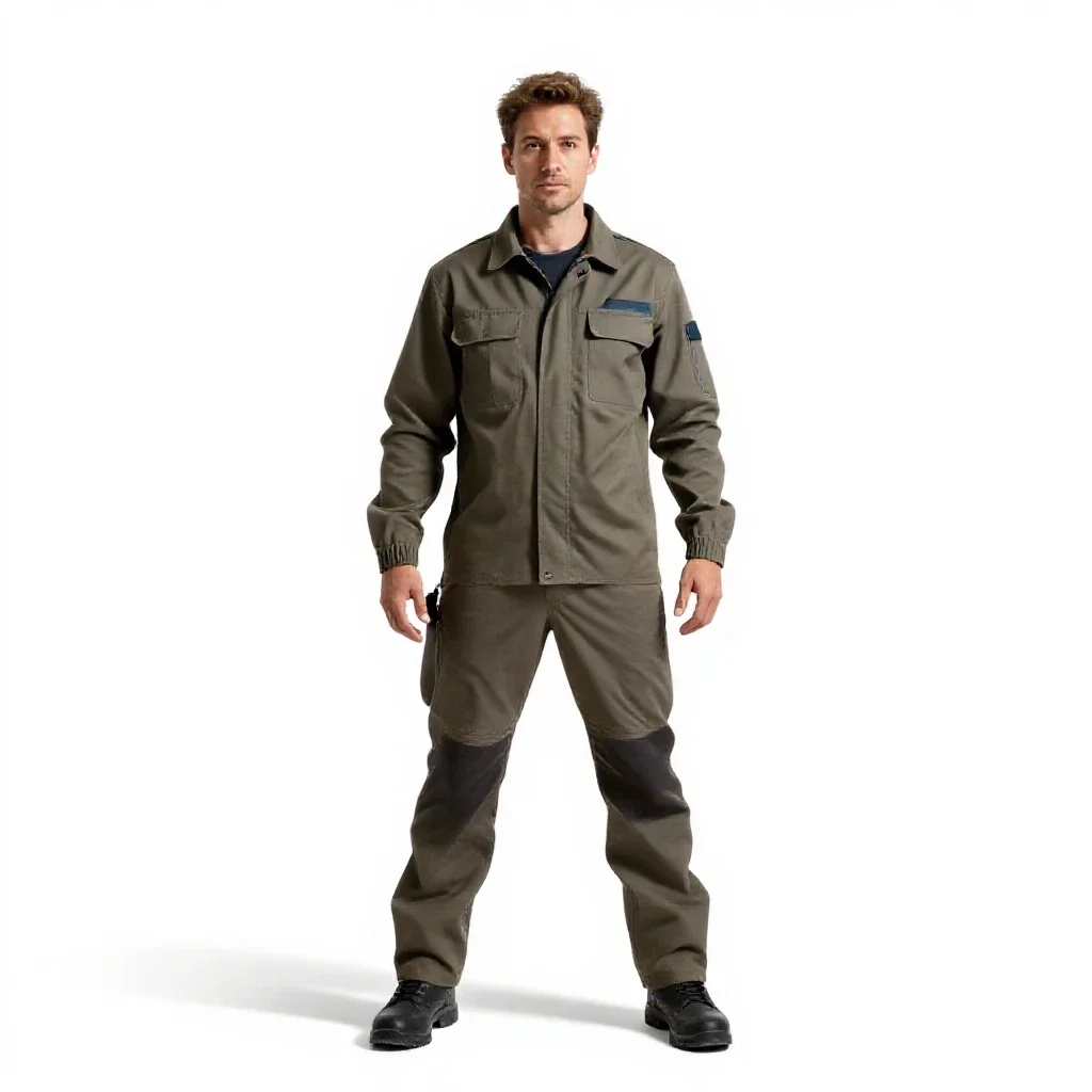 Terraforming botanist isolated on a white background