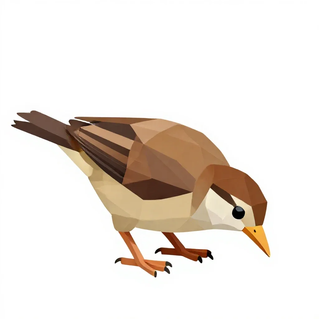 Kiwi bird foraging isolated on a white background