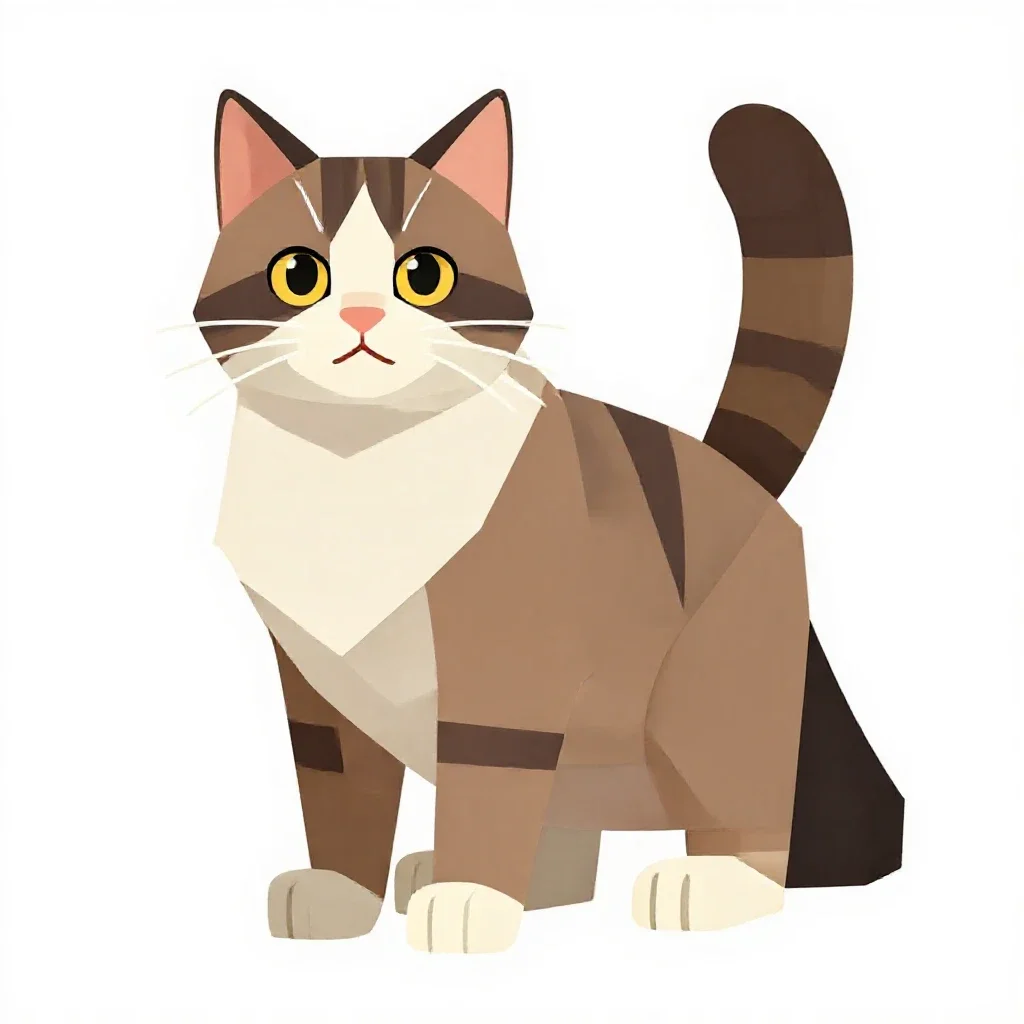 Maine coon cat isolated on a white background