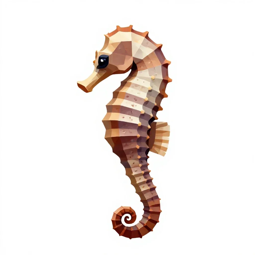 Seahorse isolated on a white background