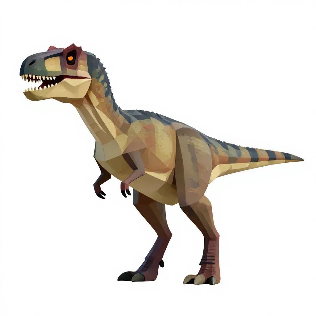 Deinonychus isolated on a white background