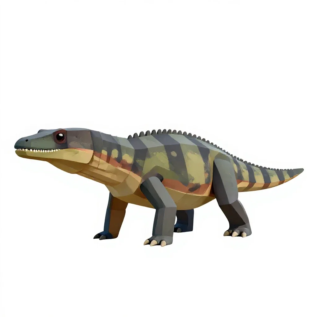 Mosasaurus isolated on a white background