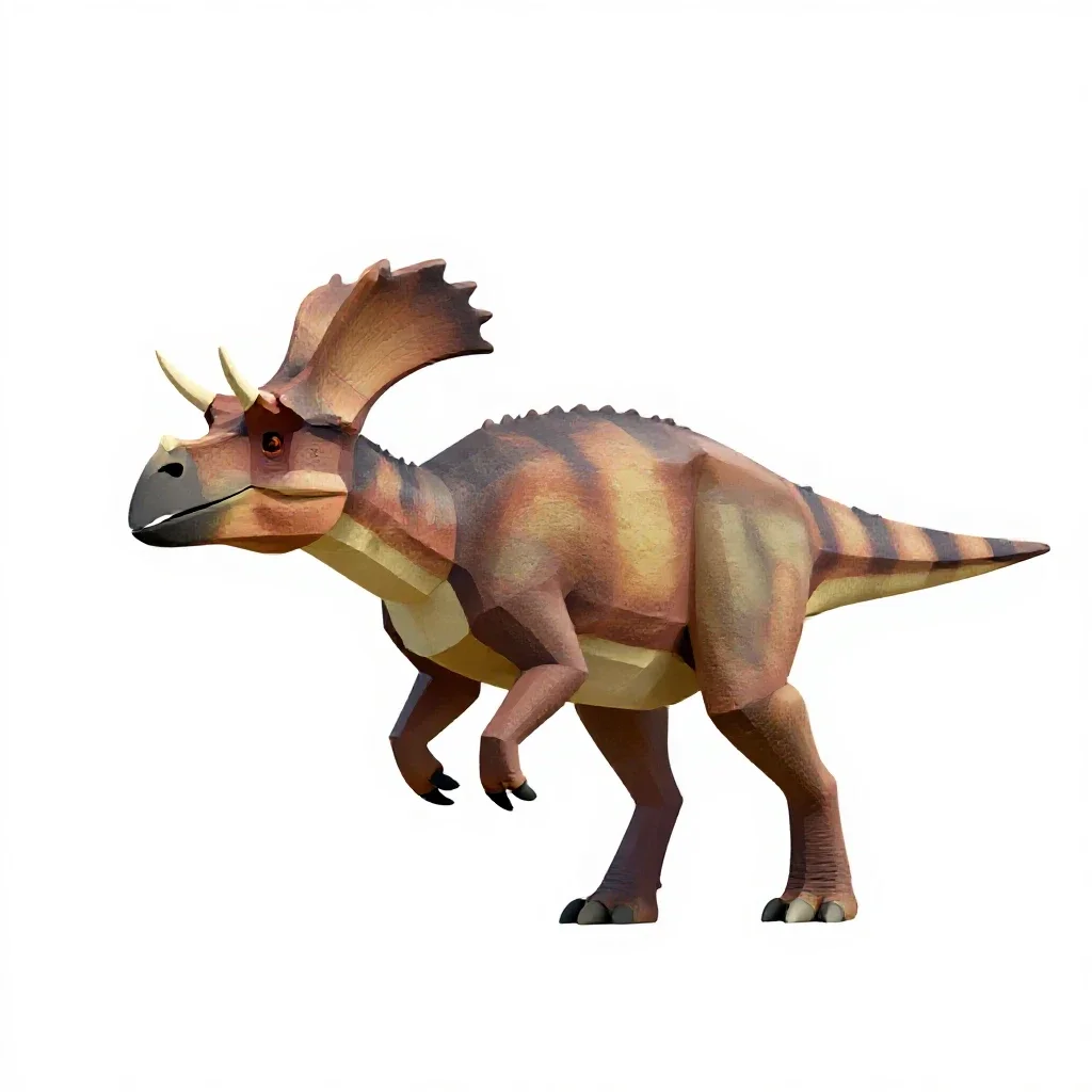 Parasaurolophus isolated on a white background