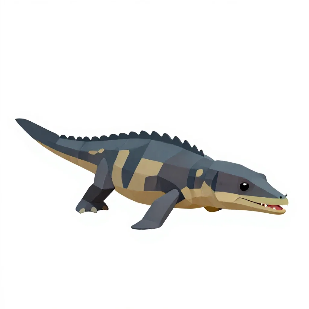 Plesiosaur isolated on a white background
