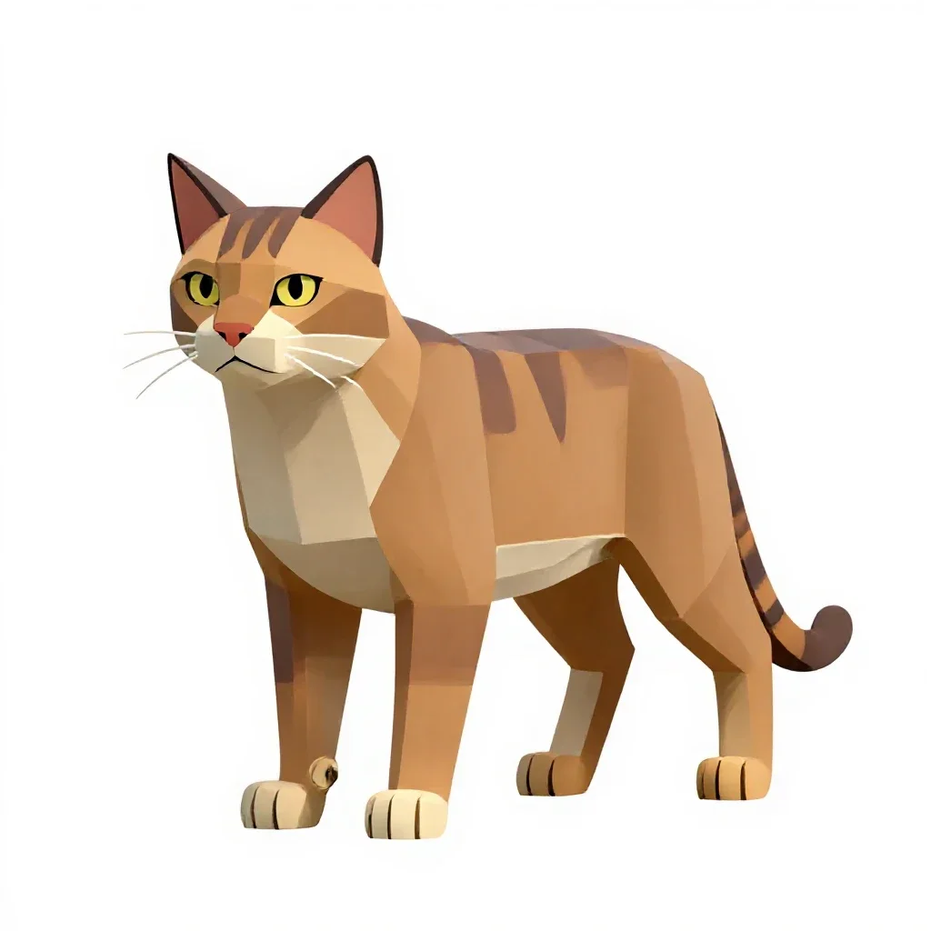 Sabre-toothed cat isolated on a white background