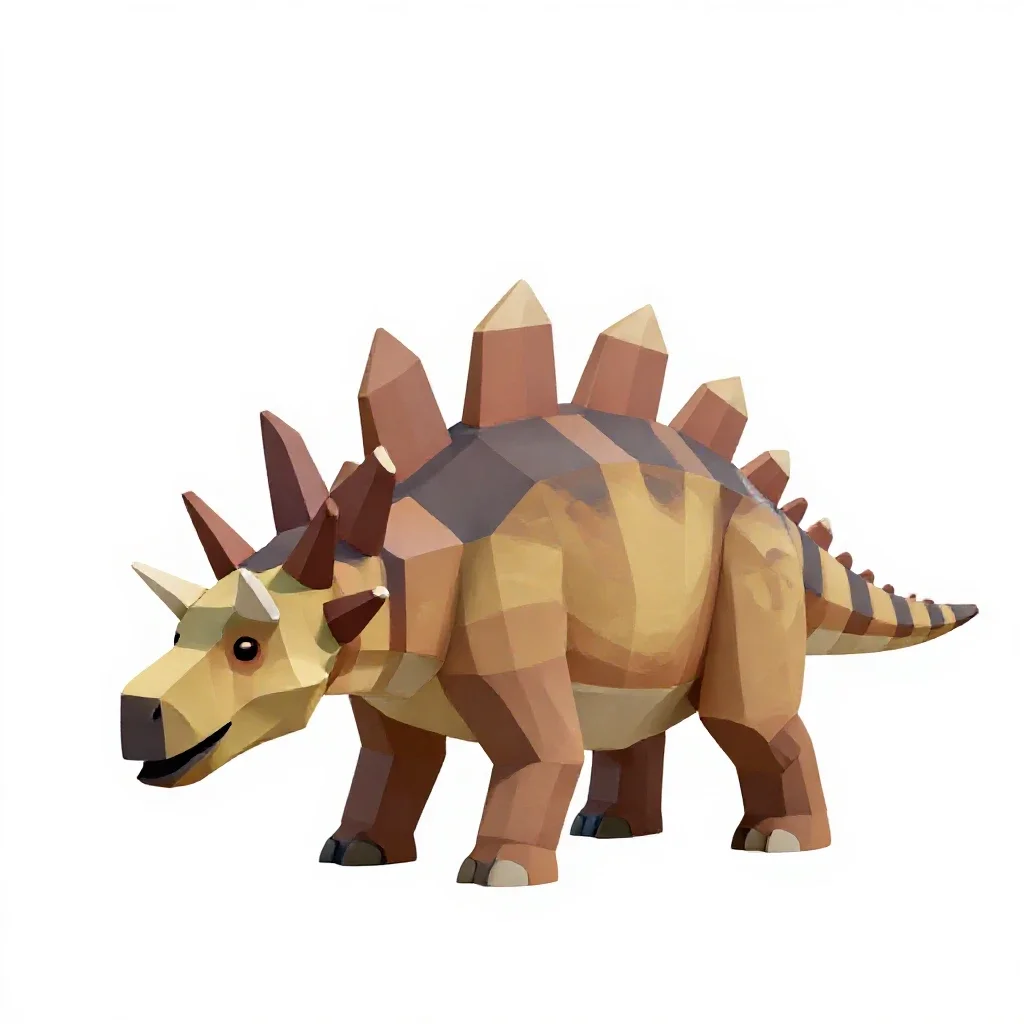Stegosaurus isolated on a white background