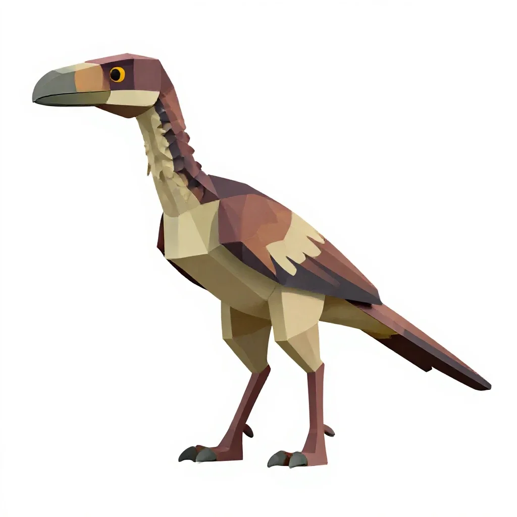 Archaeopteryx isolated on a white background