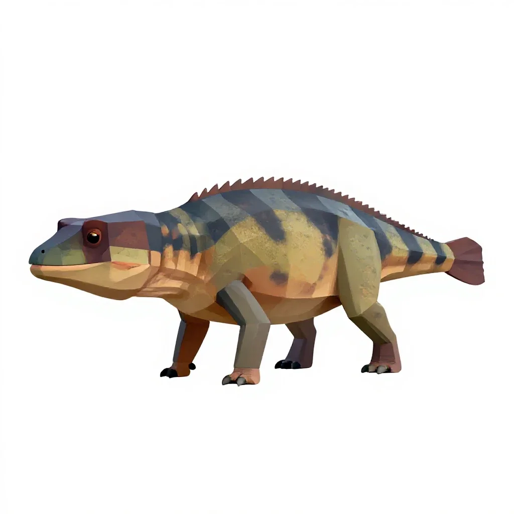 Ichthyosaur isolated on a white background