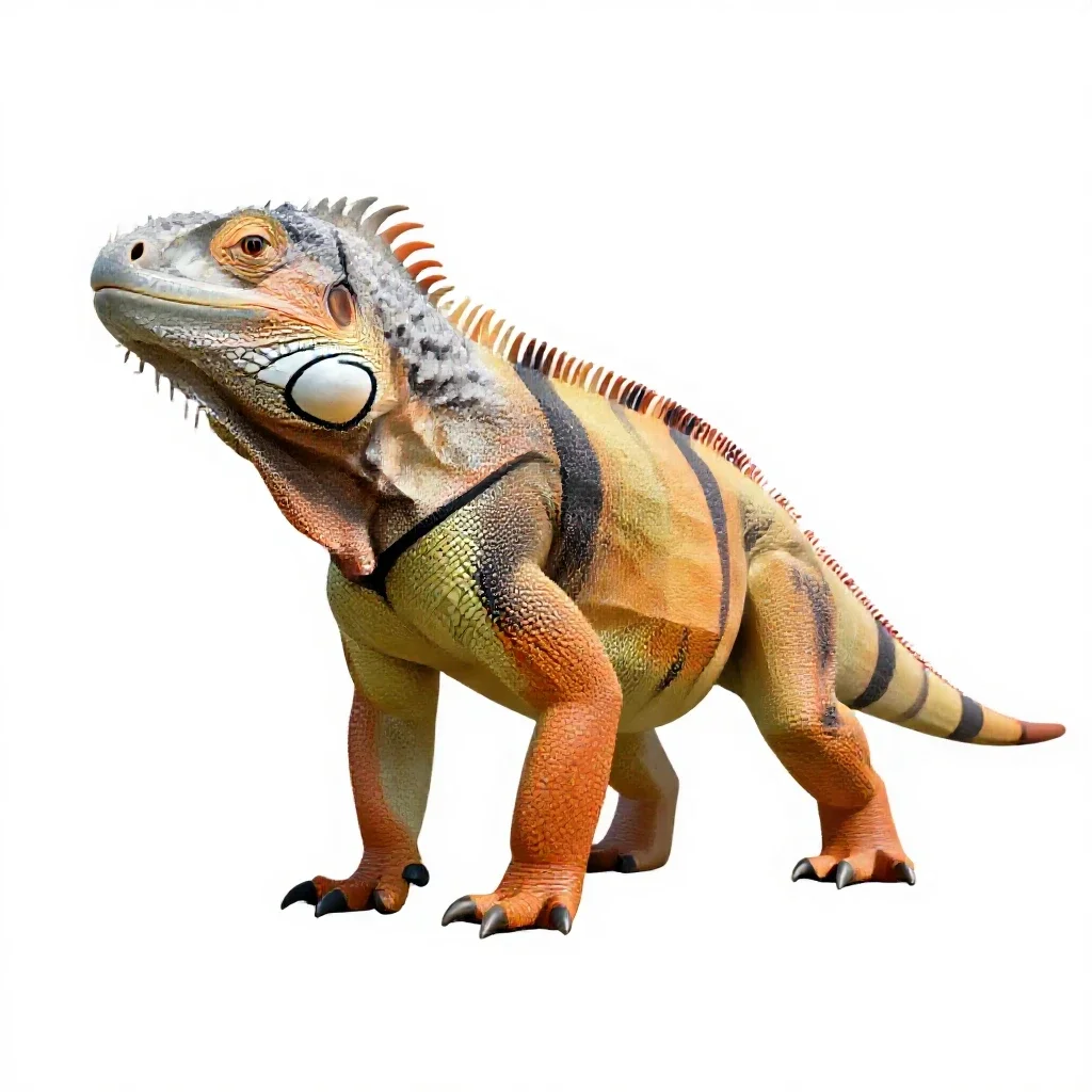 Iguanodon isolated on a white background