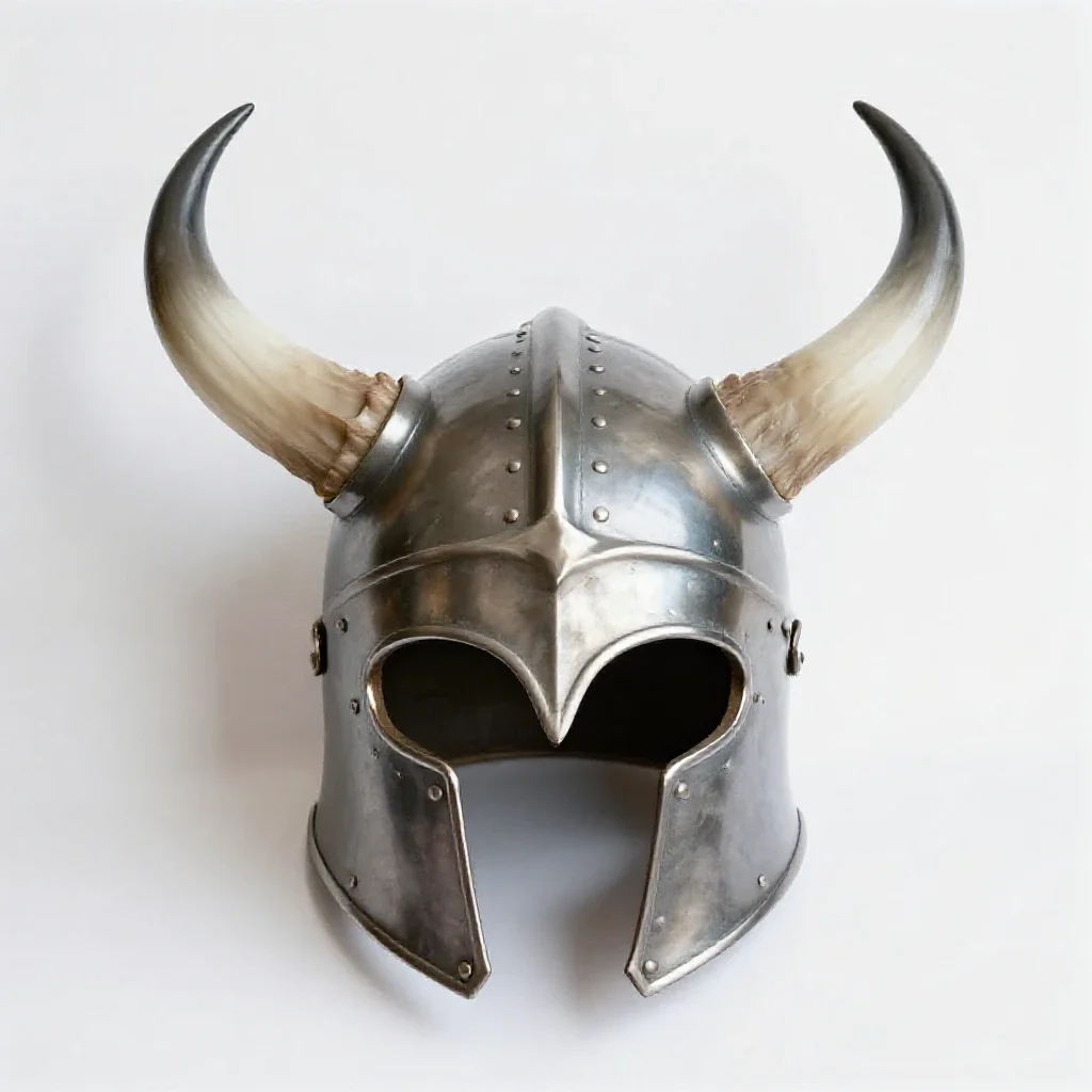 Horned helm isolated on a white background