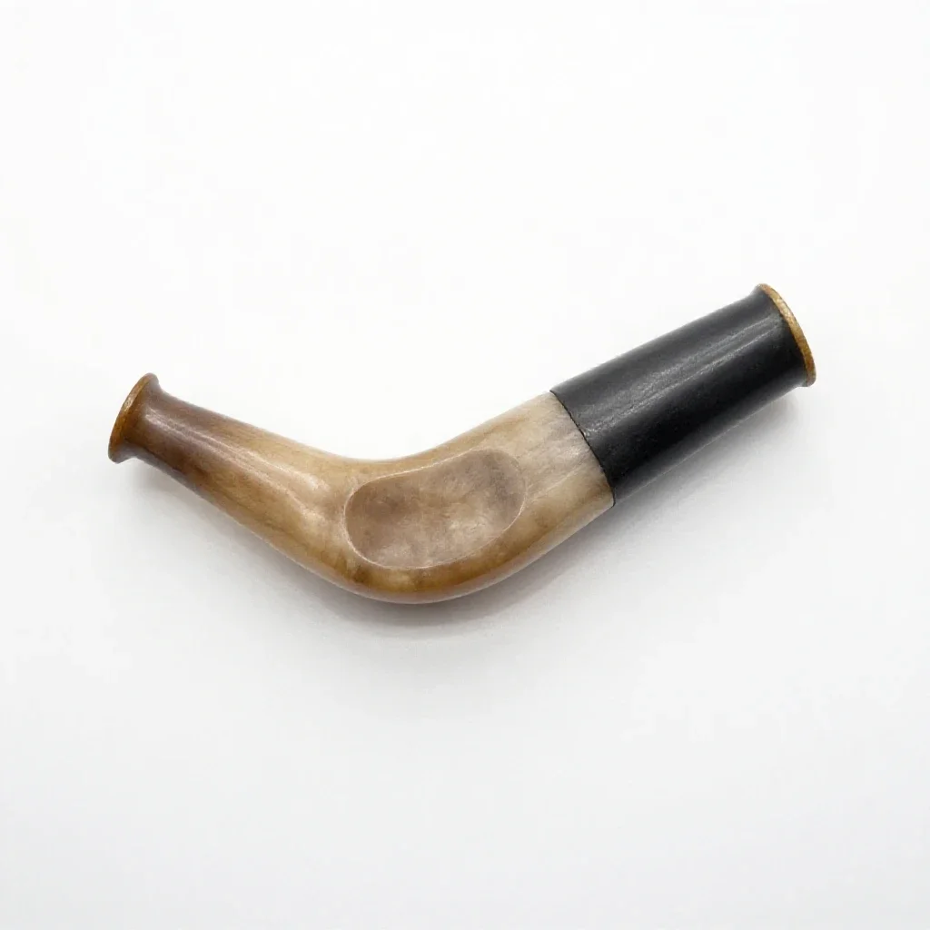 Hunting horn isolated on a white background