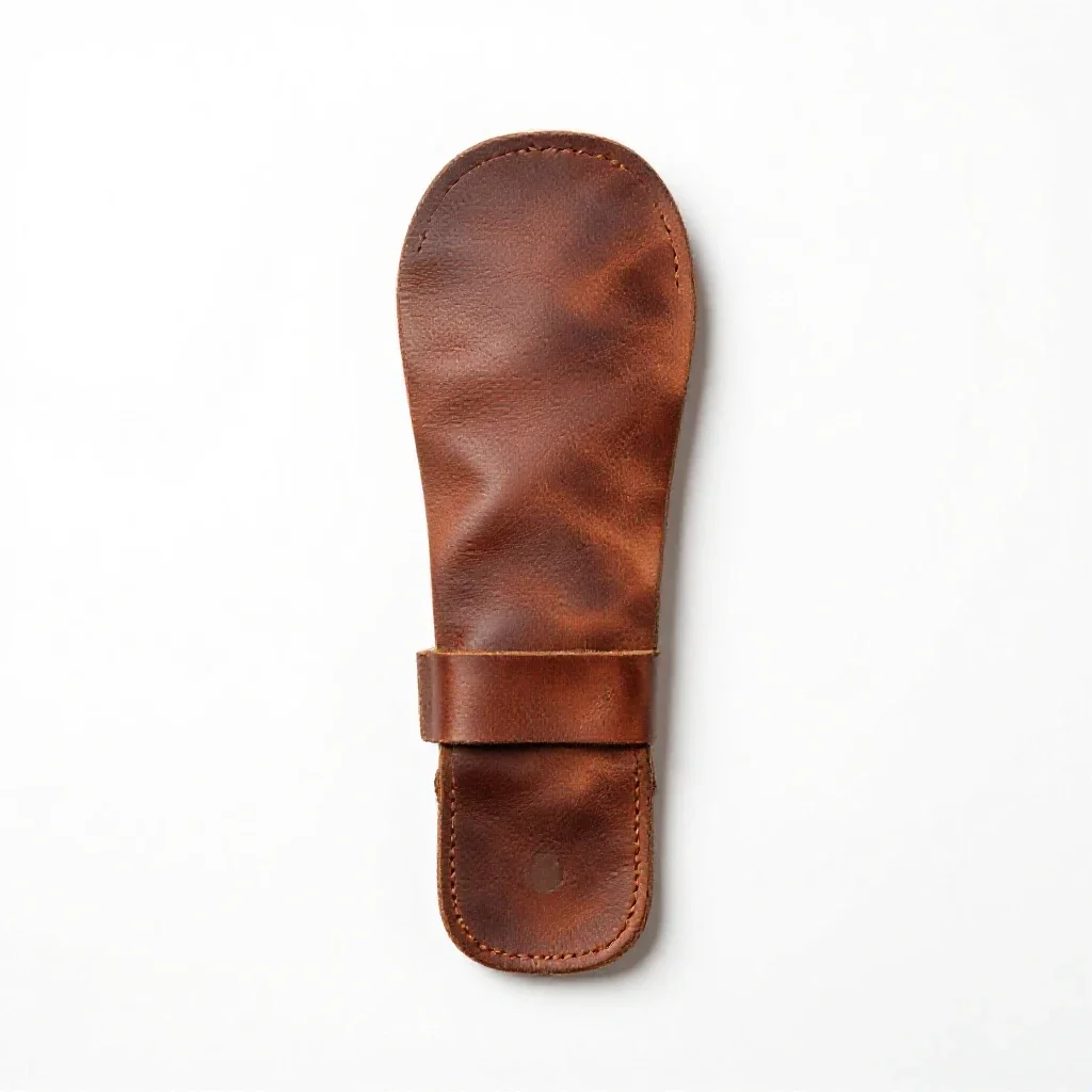 Leather bracer isolated on a white background