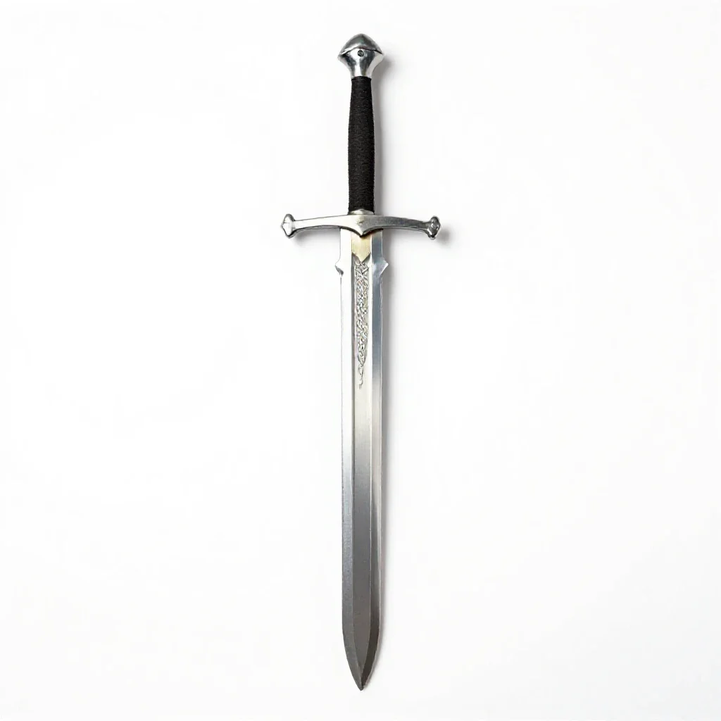 Two-handed greatsword isolated on a white background