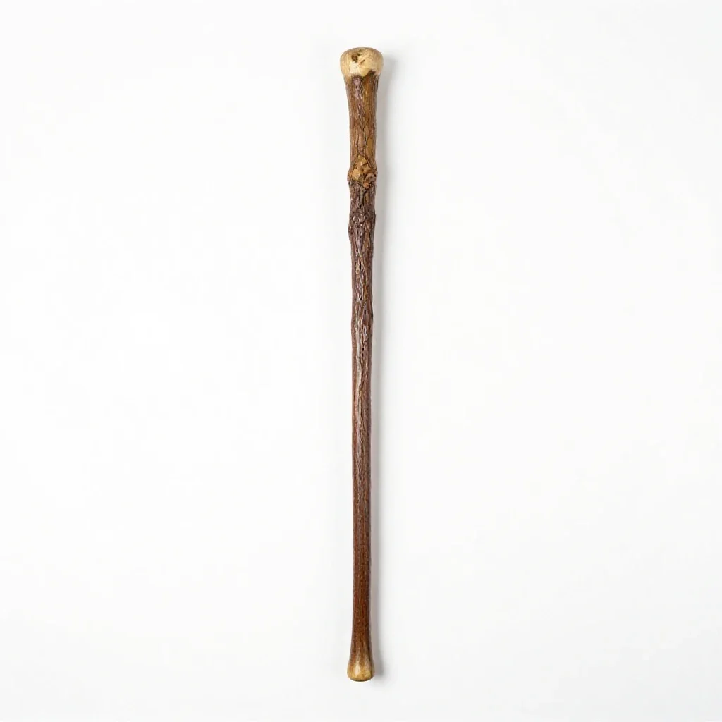 Wizard's staff isolated on a white background