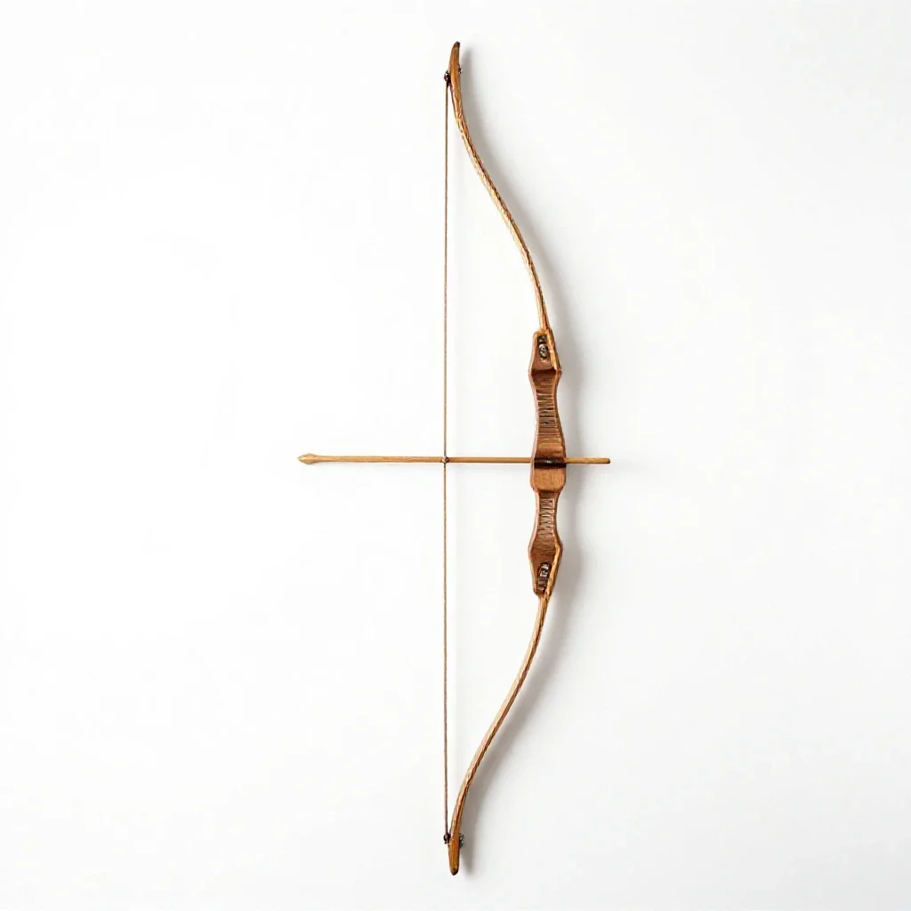 Elven bow isolated on a white background