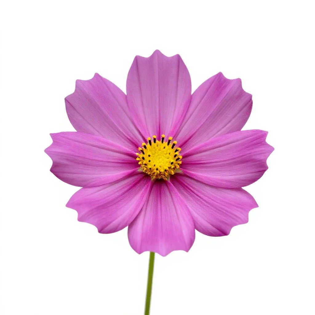 Cosmos flower isolated on a white background