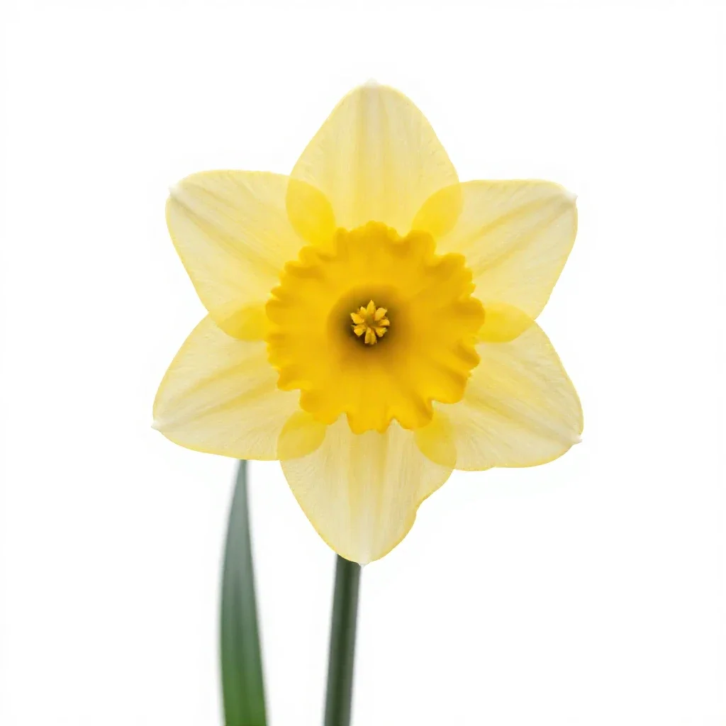 Daffodil isolated on a white background