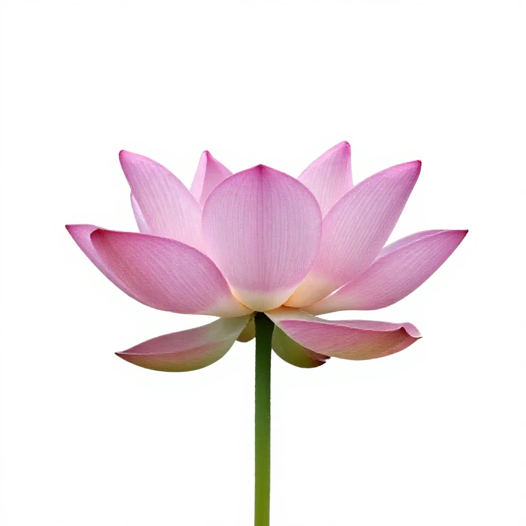 Lotus flower isolated on a white background