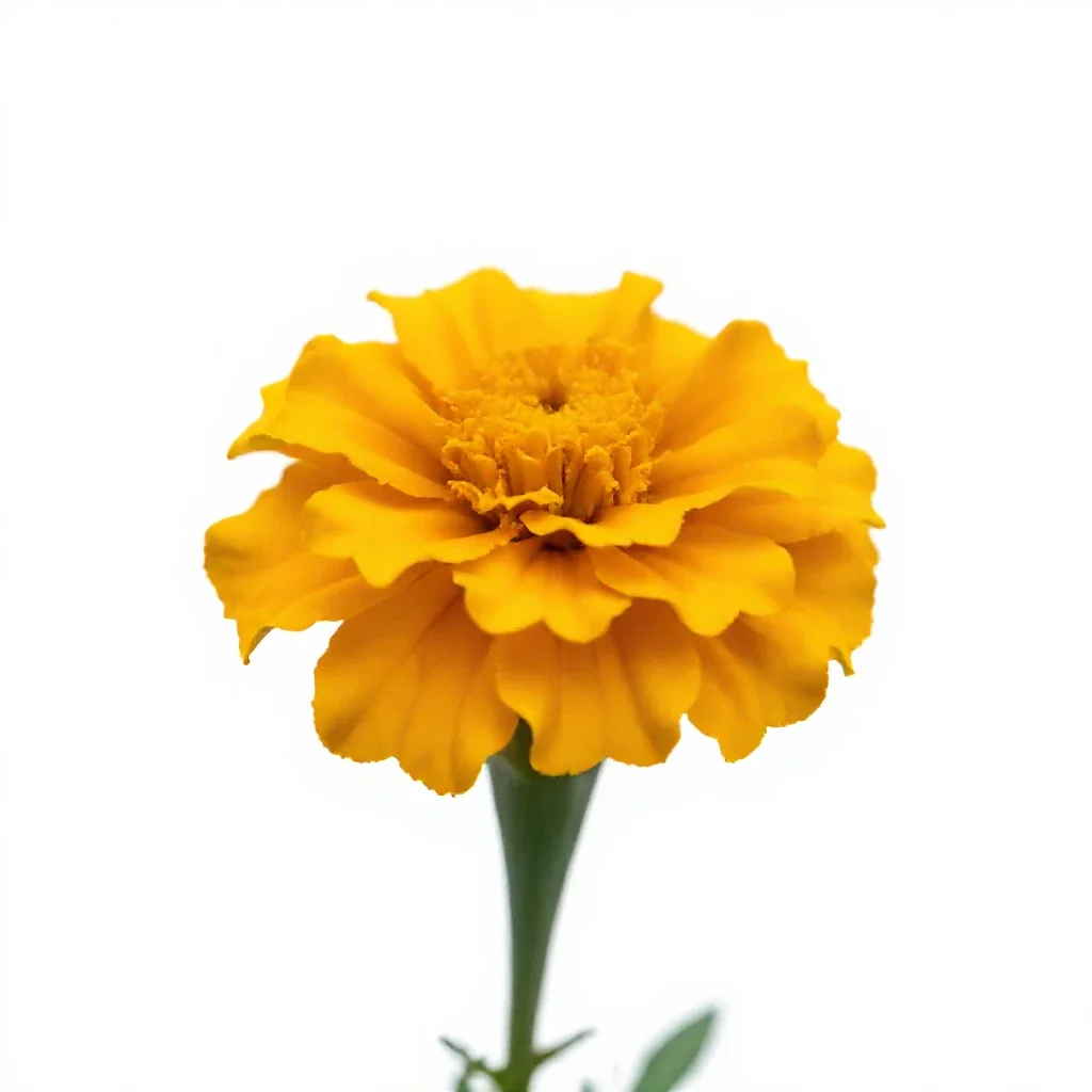 Marigold isolated on a white background