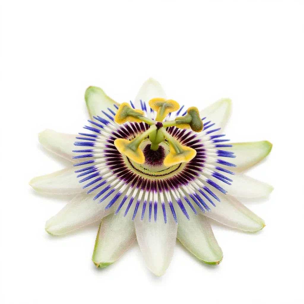 Passionflower isolated on a white background