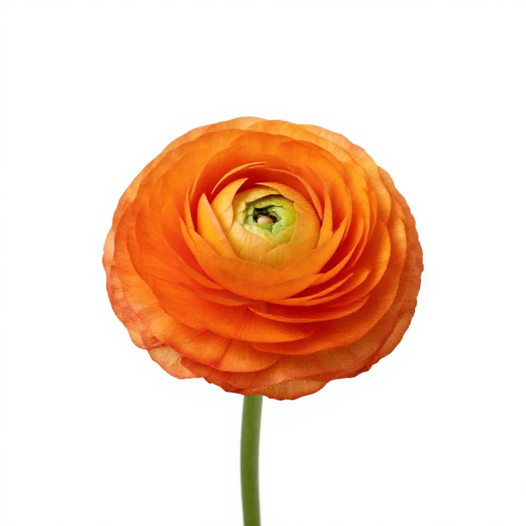 Ranunculus isolated on a white background