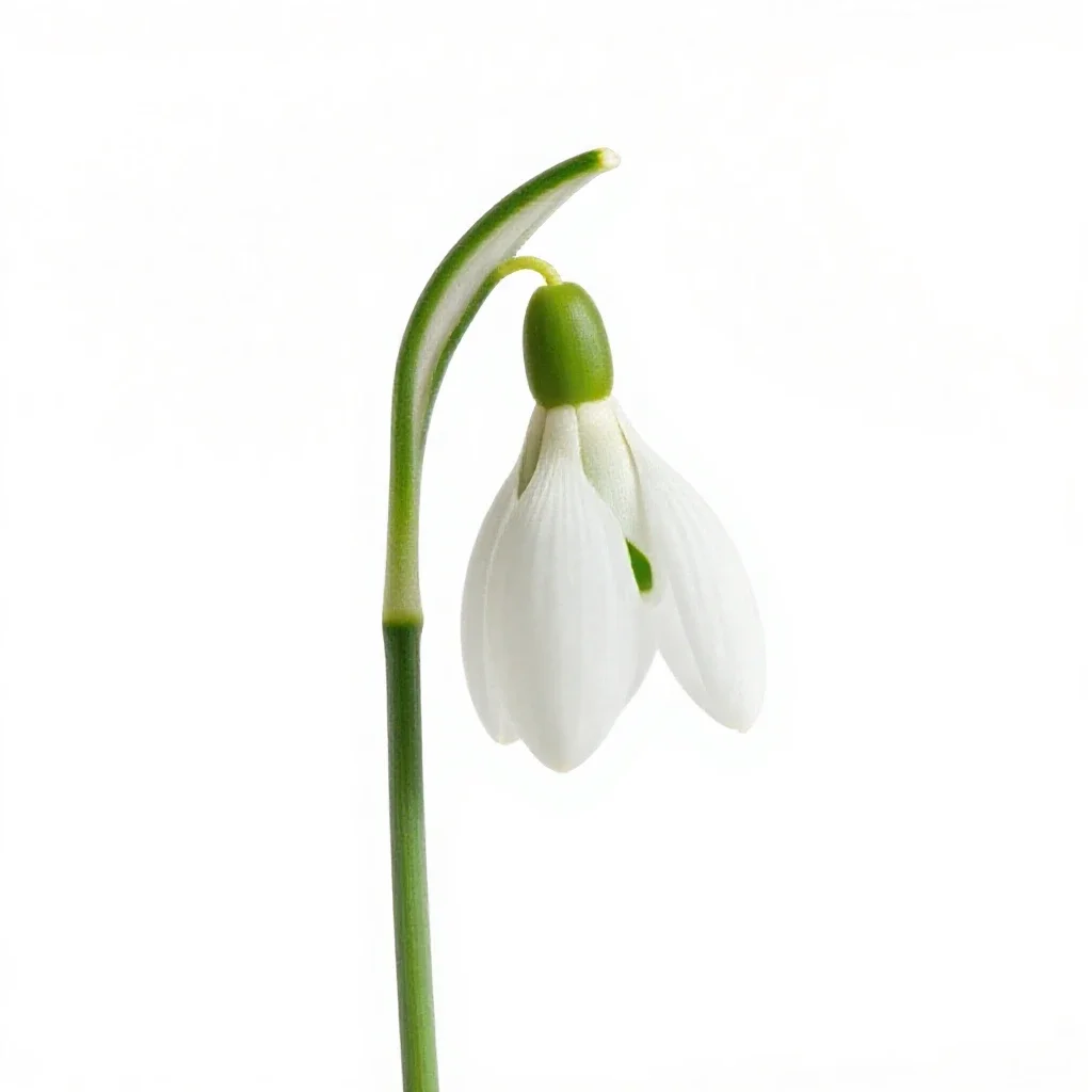 Snowdrop isolated on a white background