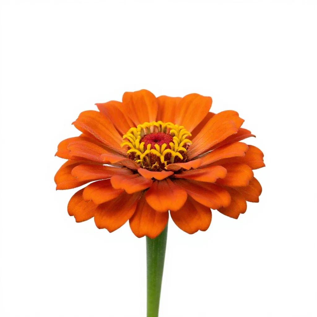 Zinnia isolated on a white background