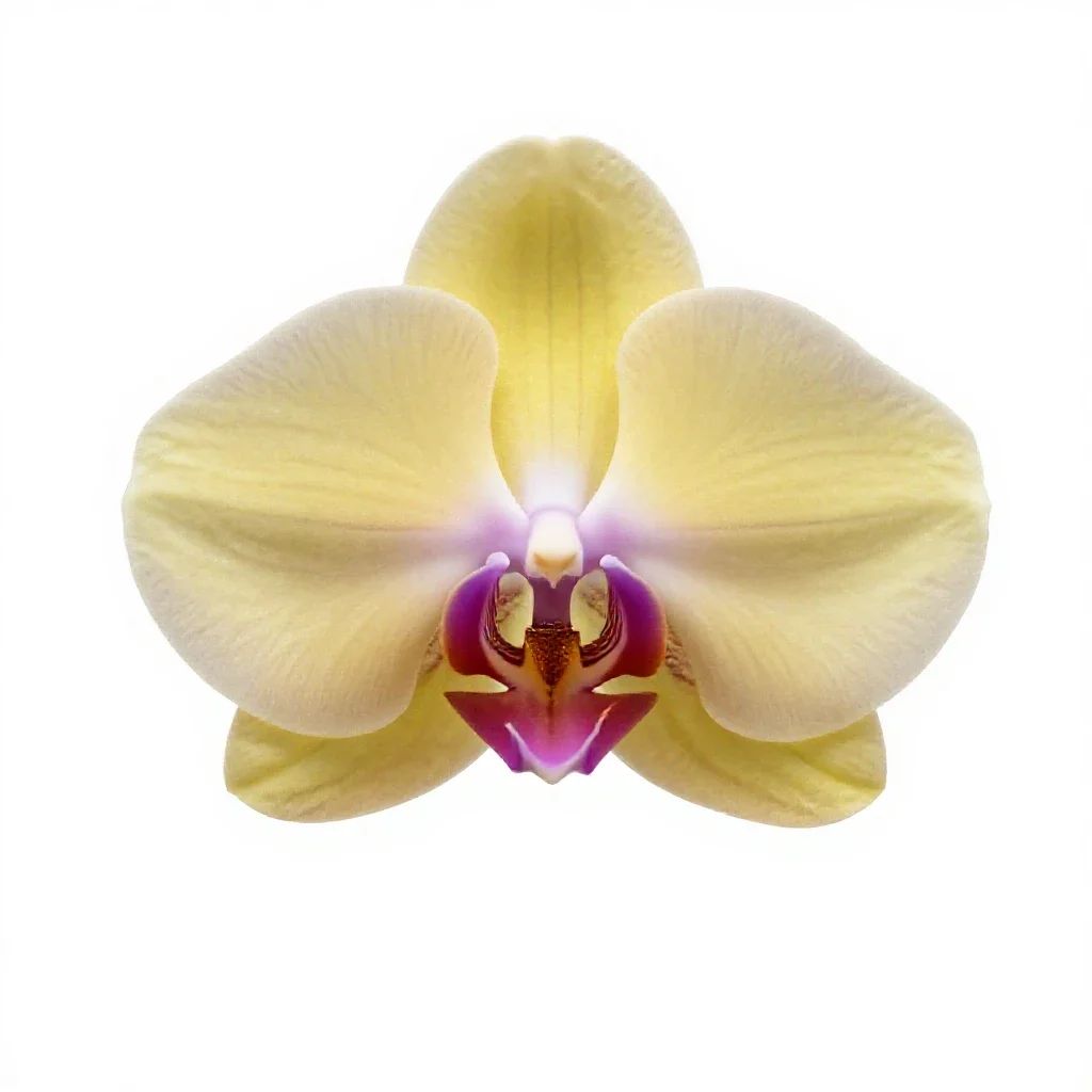 Orchid spray isolated on a white background