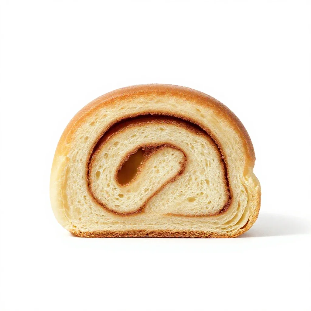 Cinnamon roll isolated on a white background