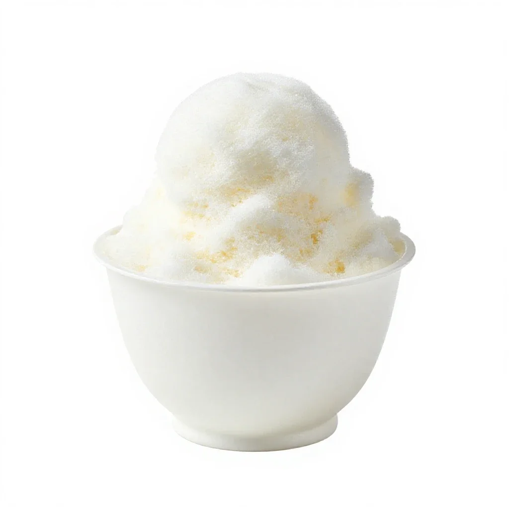 Shave ice cup isolated on a white background