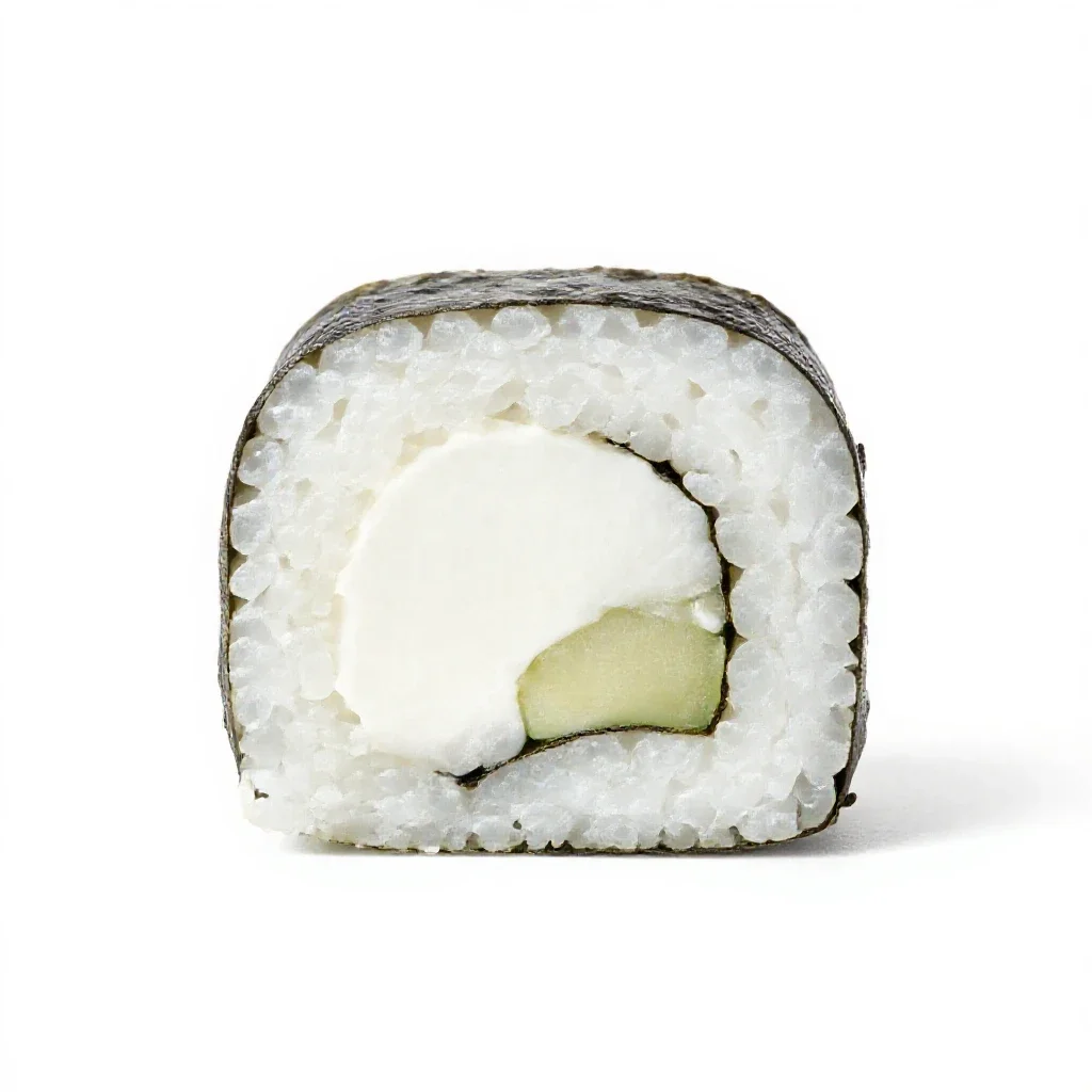 Sushi platter isolated on a white background