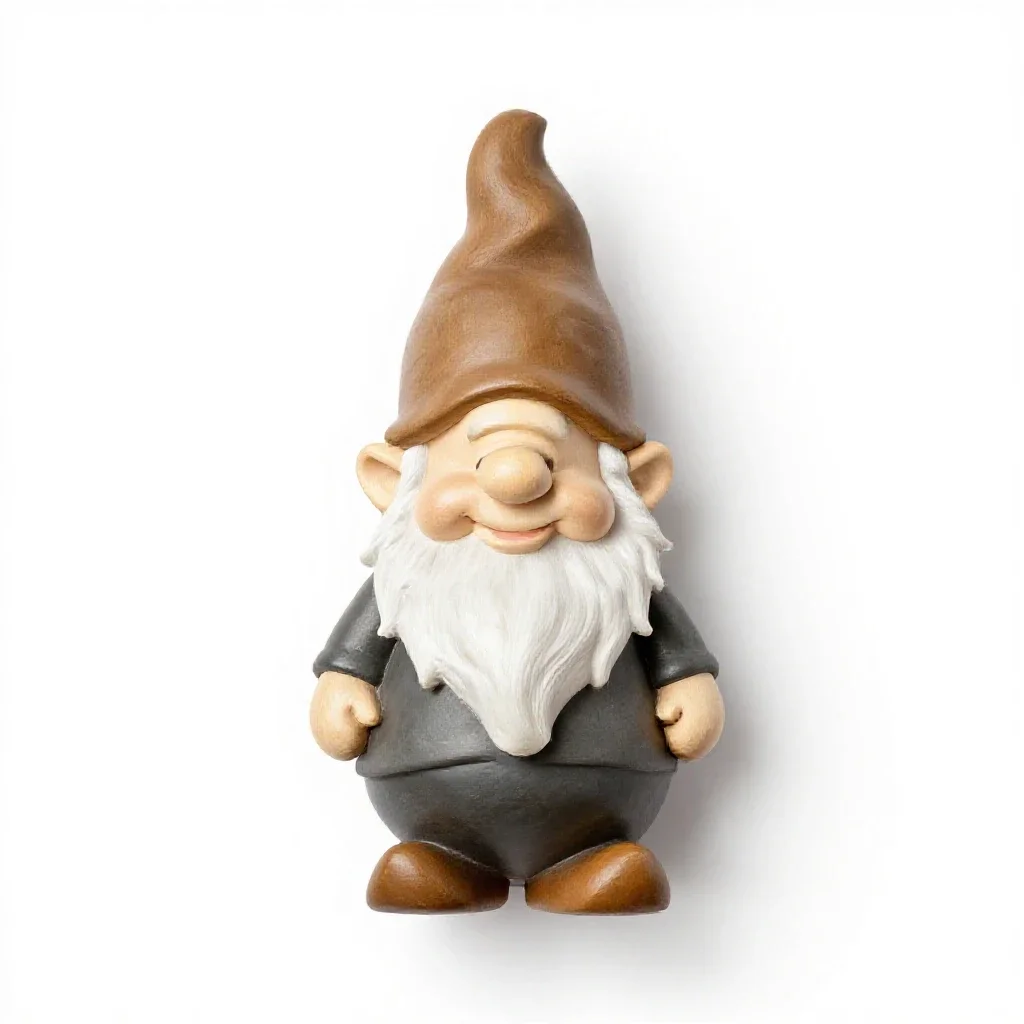 Garden gnome isolated on a white background