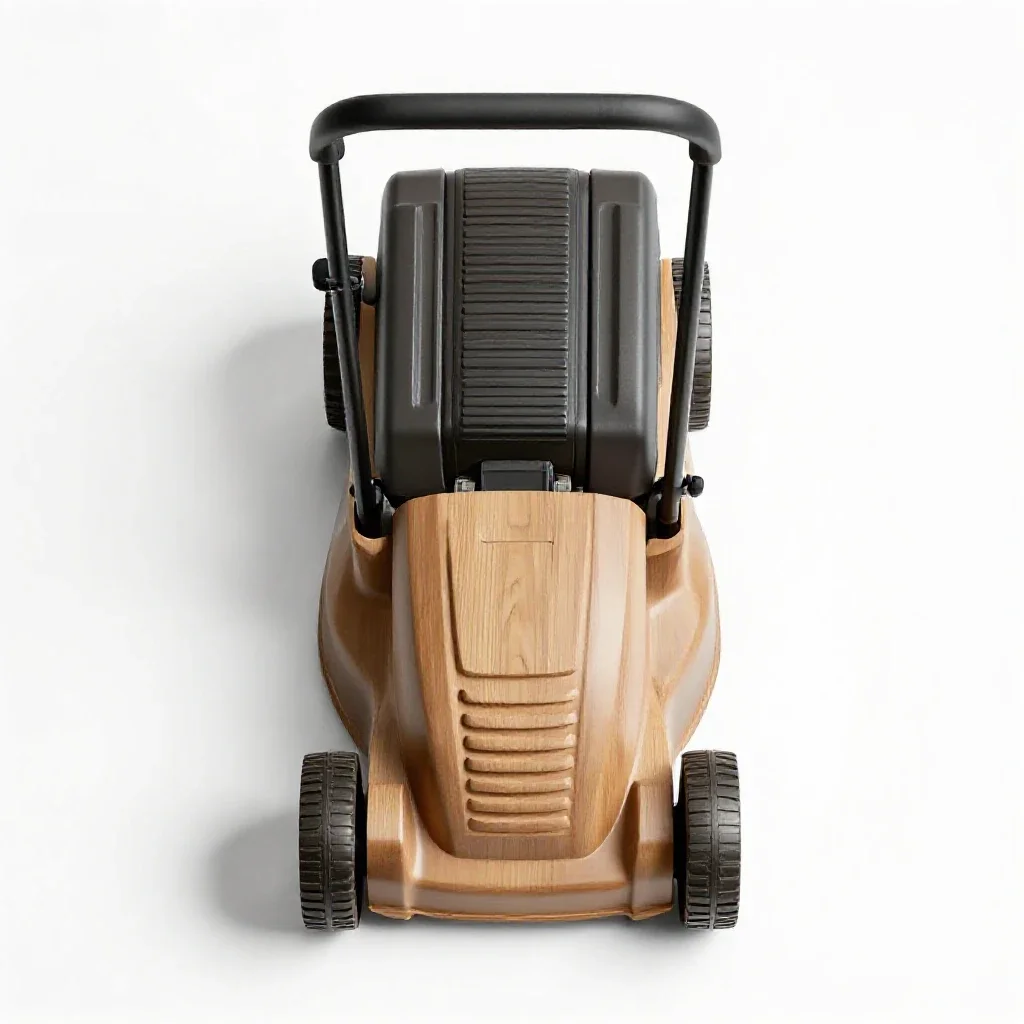 Lawn mower isolated on a white background