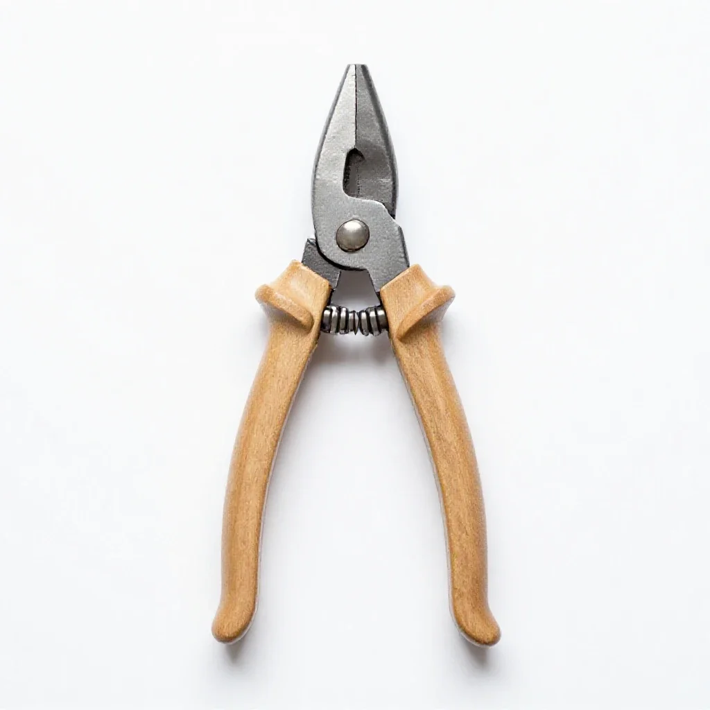 Pair of secateurs isolated on a white background